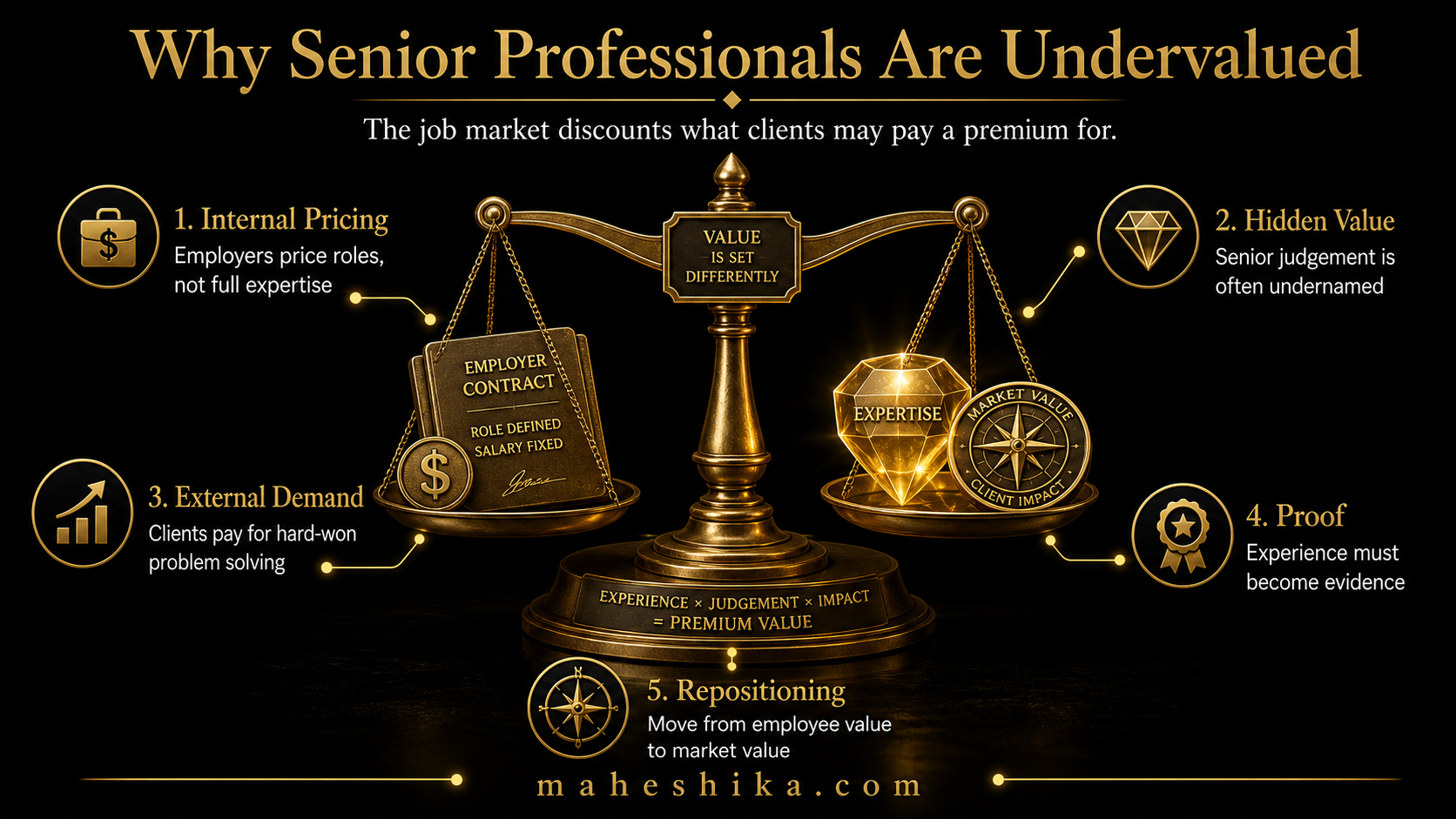 Experienced professional recognising their true market value